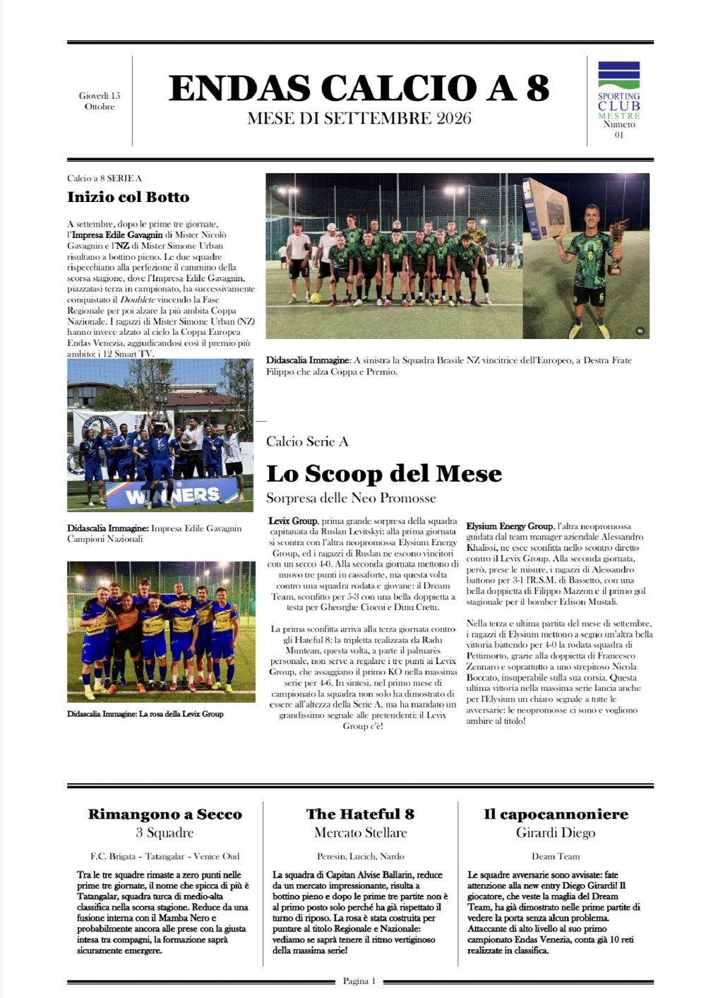 copertina giornale di Settembre 2026
